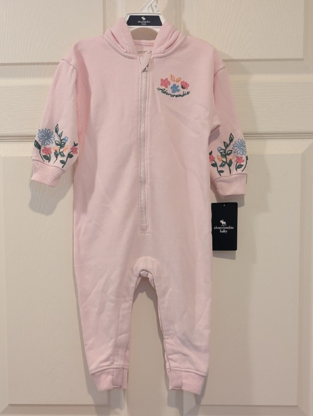 abercrombie kids baby floral hooded coverall